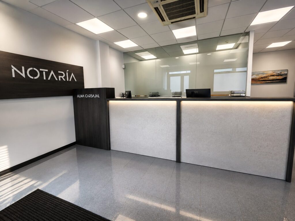 Recepción de la Notaría de Outes